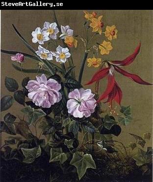 unknow artist Floral, beautiful classical still life of flowers 013